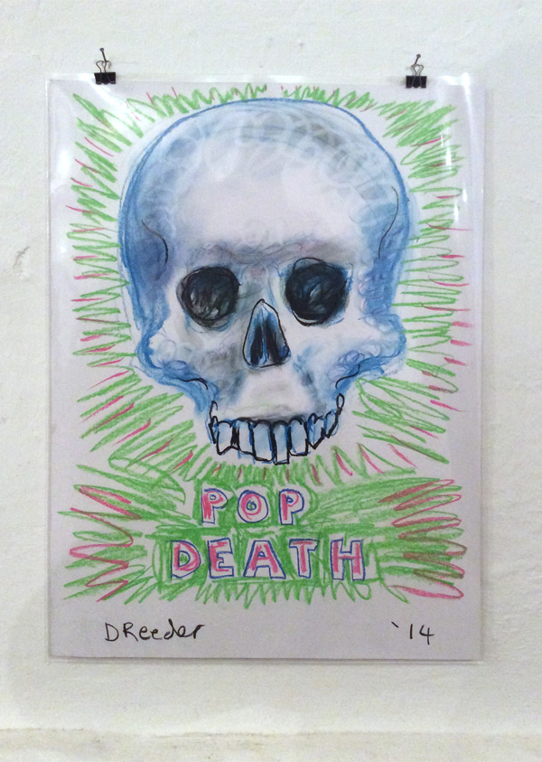 Dan Reeder: "Pop Death", 2014, Pastell auf Papier, 59,4x42 cm