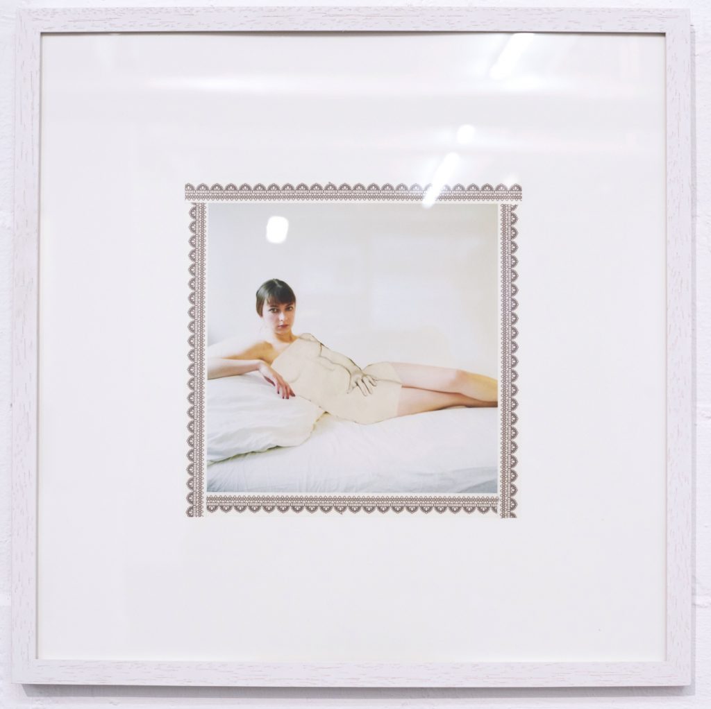 Ruhende Maria, Digitaldruck und Washi Tape, 40 x40 cm, 2016 hq