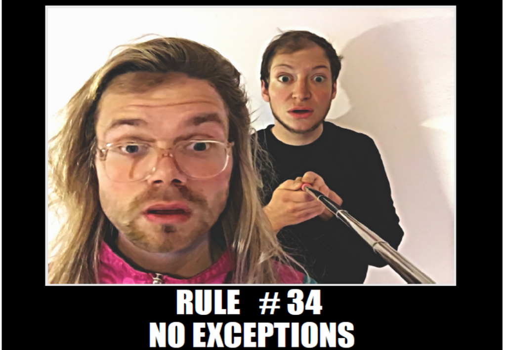©Moni Gropper & Jonathan Baumgärtner: Rule #34 - no exceptions 