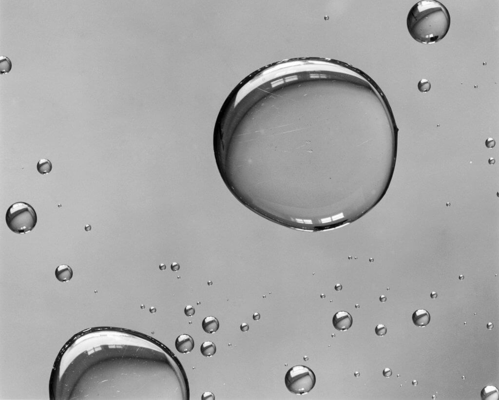 Peter Keetman: Wassertropfen, c. 1956verwendet für Boehringer Ingelheim© Stiftung F.C. Gundlach