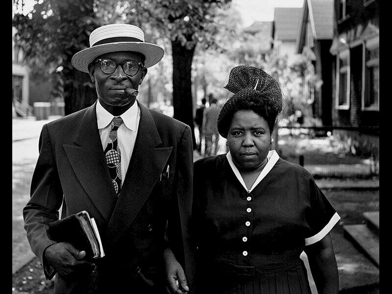 Gordon Parks: Husband and Wife, Sundaymorning, Detroit, Michigan © The Gordon Parks Foundation