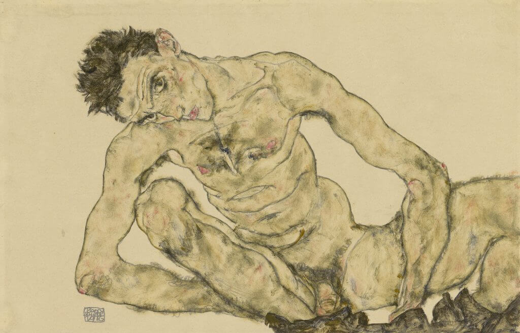 Egon Schiele, Aktselbstbildnis, 1916, © Albertina Wien