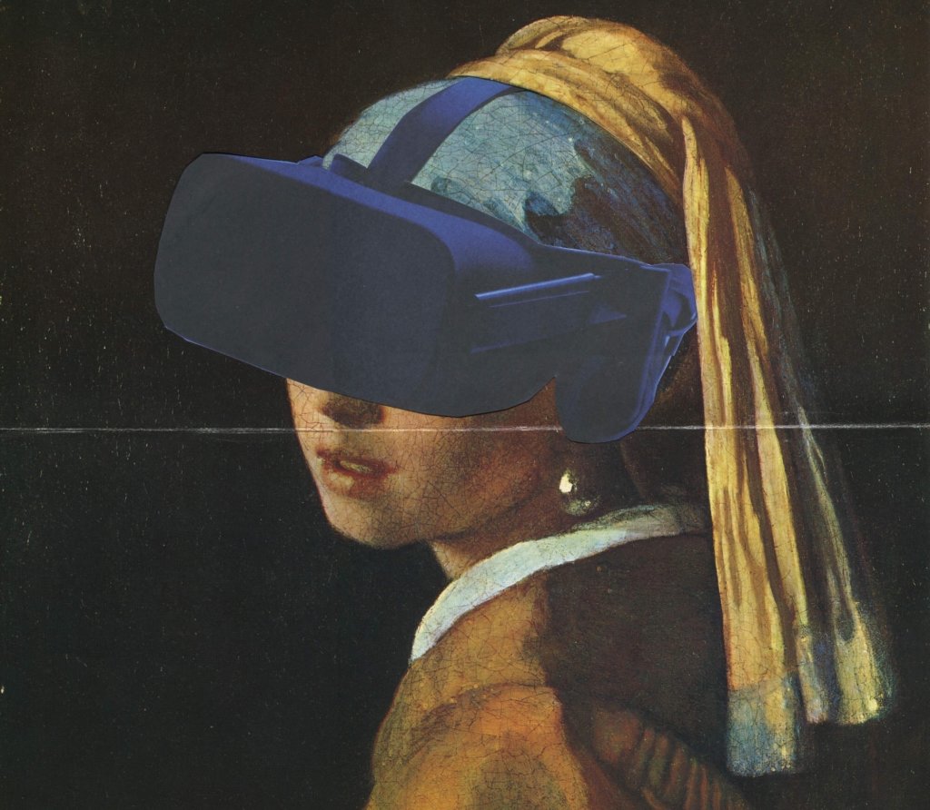 anzuphilonka: Back to Virtual Reality, Collage, 40 x 30 cm