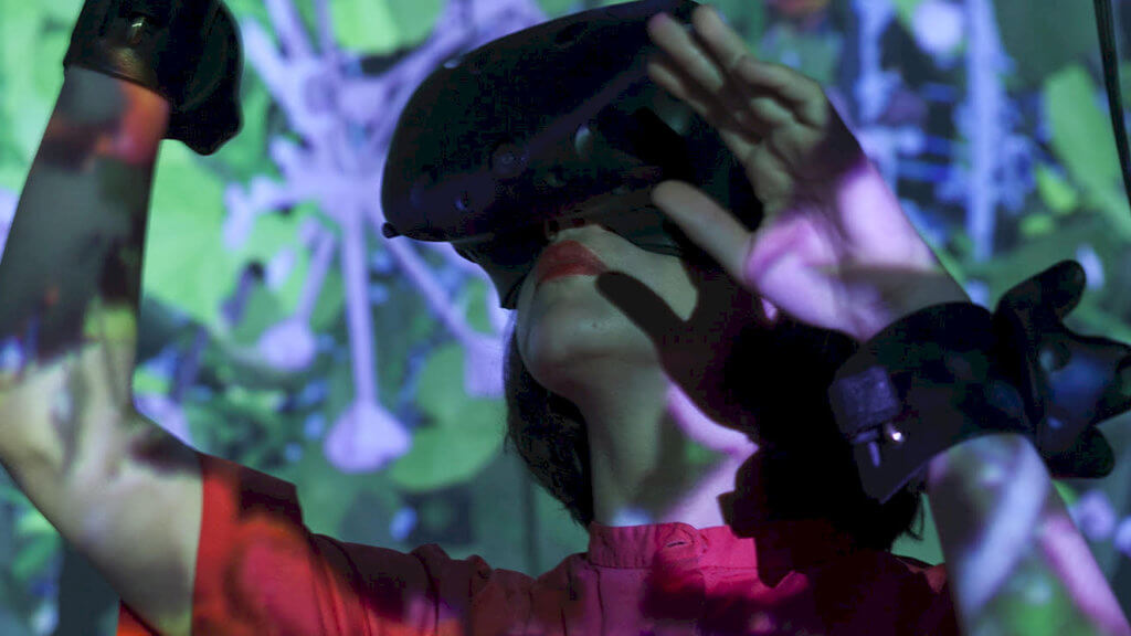 VR-Kunst in der Synthesis Gallery