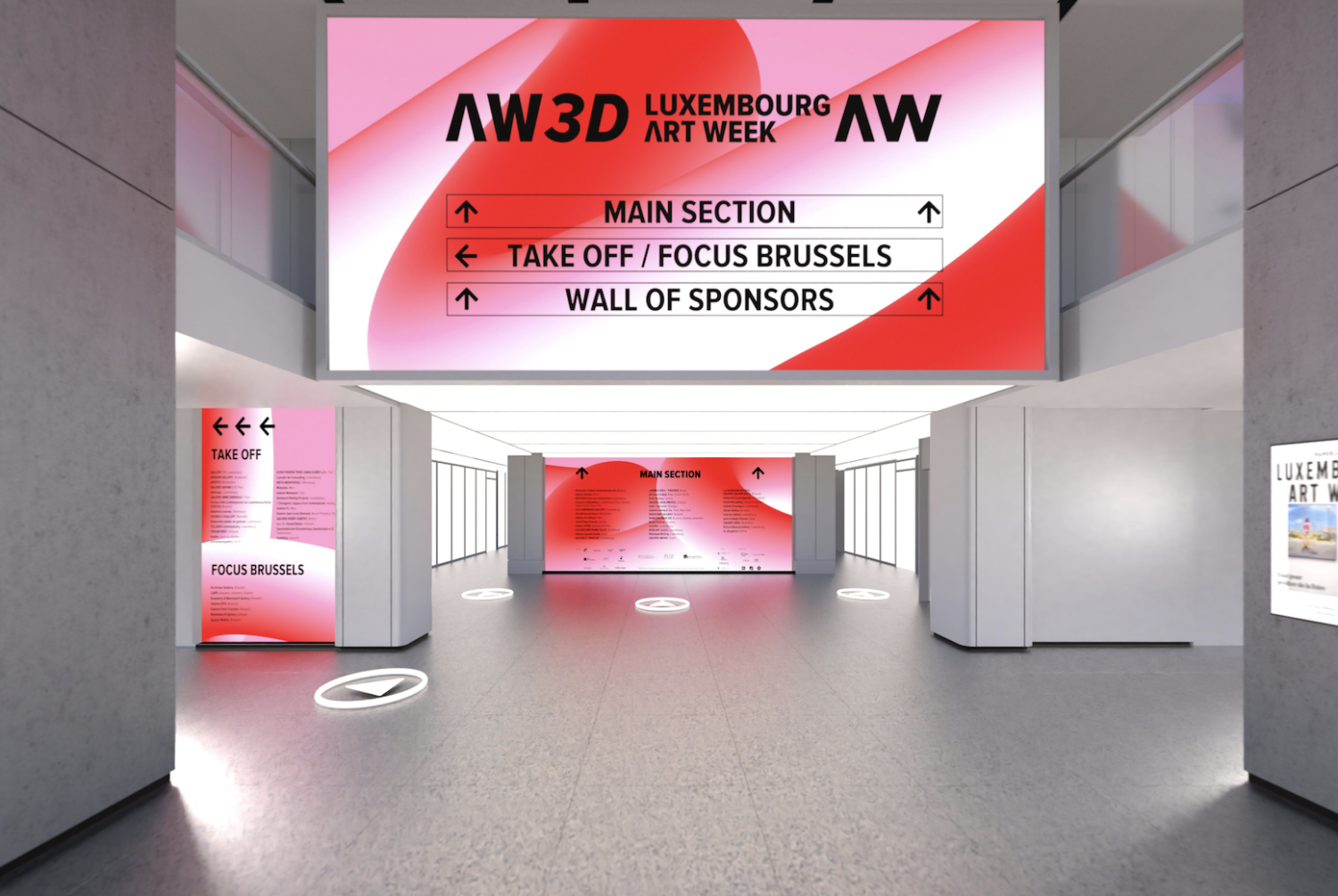 Eingang zur Luxemburg Art Week 3D-Tour.