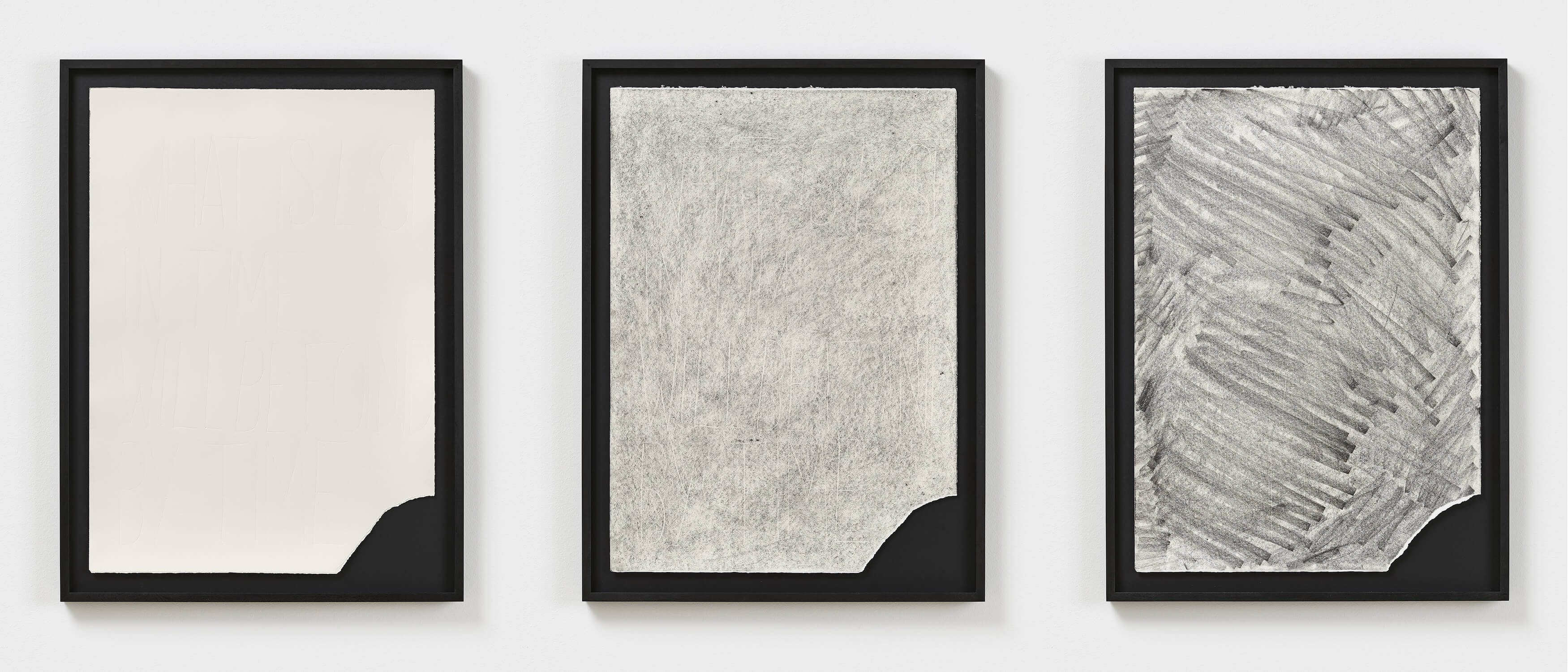 2016 Navid Nuur Untitled (what is lost in time will be found by time) (triptych) (photo_ def image)