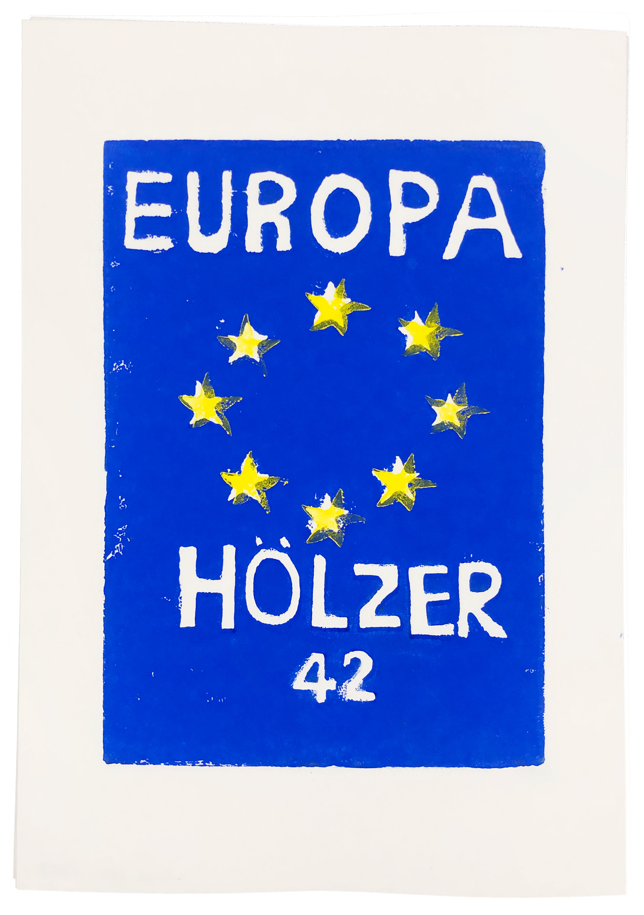  Anna Ley: Edition, Europa, 42 Stück · Signiert · Linoldruck auf Papier · 29,7 x 21 cm · 2019