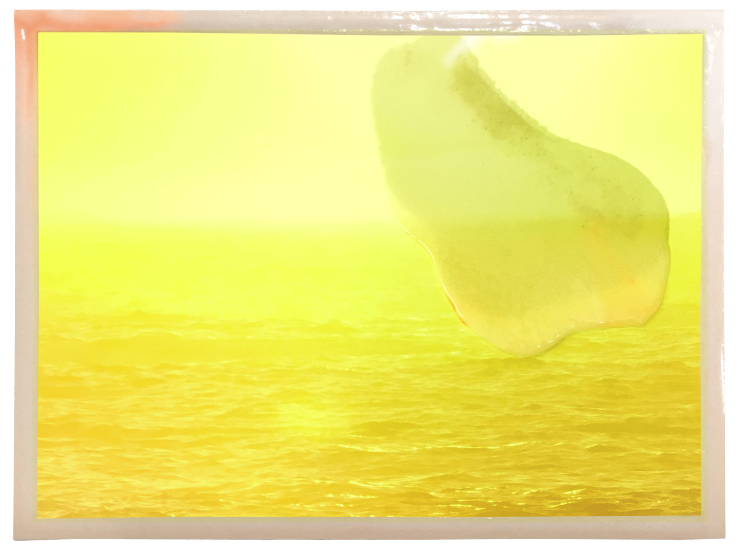 Gelbes Bild mit Meer-Muster von Susi Gelb.